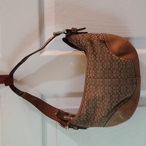 Y2K Brown Coach Cloth and Leather